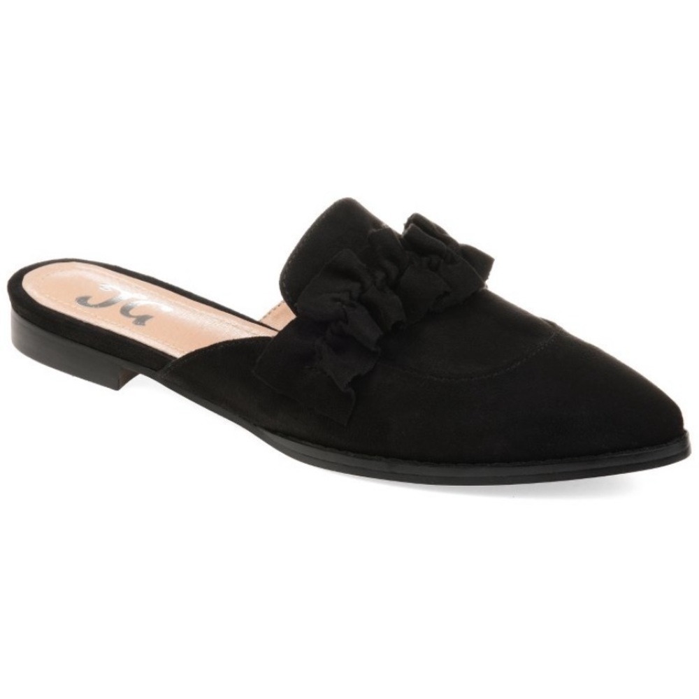 Journee Collection Women Kessie Slip On
Pointed Toe Mules Flats, Black new
